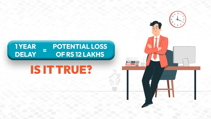 1 YEAR DELAY = POTENTIAL LOSS OF RS 12 LAKHS: IS IT TRUE?